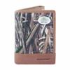 NCAA ECU Pirates Zep-Pro Realtree Nylon and Leather Trifold Concho Wallet, Camouflage, One Size view 1