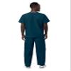 Sivvan Durable Unisex Scrubs Set - Classic V-Neck Scrub Top & Drawstring Scrub Pants For Men & Women, 5 Pockets - S8400 - Caribbean Blue - M view 2