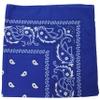 Balec Pack of 3 Paisley Cotton Bandana - 22 inches (Royal Blue) view 1