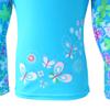 TFJH E Girls Swimsuit UPF 50+ UV Two-Piece Rash Guard Suits Blue Long 5-6 Years 6A view 4