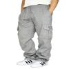DREAM USA Men's Fleece Cargo Sweatpants Heavyweight (5XL, Grey) view 1