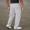 DREAM USA Men's Fleece Cargo Sweatpants Heavyweight (5XL, Grey) view 4