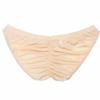 FEESHOW Men's Silky Bikini Briefs Bulge Pouch Underwear Swimwear Ruched Back Apricot one Size view 2