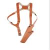 ALS454 Vertical Shoulder Holster Fits 357 Magnum 6 & Similar Revolvers RH Handmade! Free Extension for Big Body Size! (Brown) view 1