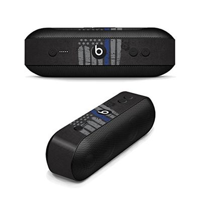 MightySkins Skin Compatible with Beats by Dr. Dre Beats Pill Plus wrap Cover Sticker Skins Thin Blue Line