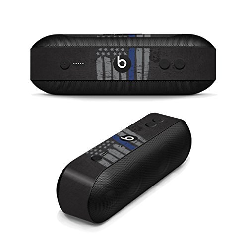 MightySkins Skin Compatible with Beats by Dr. Dre Beats Pill Plus wrap Cover Sticker Skins Thin Blue Line