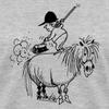 Spreadshirt Thelwell Rider Spring Cleaning Sweeping Horse Licensed Women's V-Neck T-Shirt, 2XL, Gray view 3