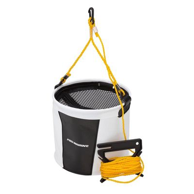PRO Marine AEC050-24 EVA Hypermesh Inverted Bucket DX Round, 9.4 inches (24 cm), Random Color, Black and White