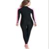 Akaeys Sun Protection Swimwear for Women One Piece Surfing Swim Suit Long Sleeve Rush Guard Pink view 2