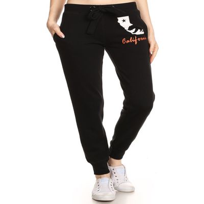 NE PEOPLE Women's Casual Wide-String California Fleece Jogging Pants