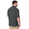 Hanes Mens Pique Short Sleeve Polo Shirt, Three-button Midweight For, Charcoal Heather, Small US view 2