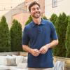 Hanes Mens Pique Short Sleeve Polo Shirt, Three-button Midweight For, Charcoal Heather, Small US view 3
