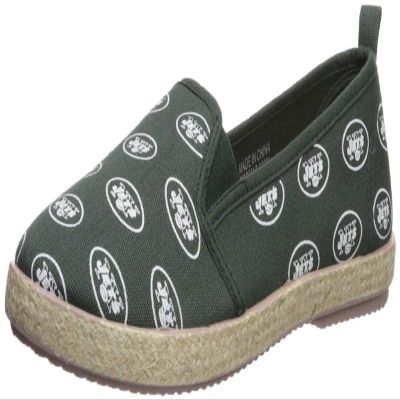 FOCO New York Jets Espadrille Canvas Shoe - Womens Extra Large