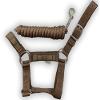 HalterUp Miniature Horse Halters and Lead Ropes (2 Item Bundle) Available in 10 Colors (Brown, Large) view 1
