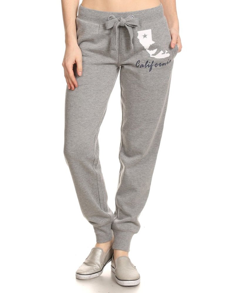 NE PEOPLE Women's Casual Wide-String California Fleece Jogging Pants