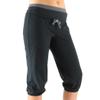 Alex + Abby Women's Foldover Waist Capri Joggers X-Small Black/Steel Grey view 1