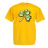 lepni.me Mens T-shirt Shamrock - Symbol of Ireland Saint Patricks/St Paddy's day Irish Festival clothing (XX-Large Yellow Multi Color) view 1