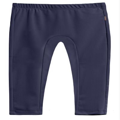 Made in USA Girls Swimming Suit Bottom Leggings Long Jammer Shorts for Pool or Beach with SPF50+ Sun Protection, Navy, 6
