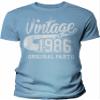 40th Birthday Gift Shirt for Men - Vintage 1986 Original Parts - Carolina-4X view 1