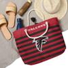 FOCO Atlanta Falcons NFL Nautical Stripe Tote Bag view 2