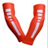 Sports Farm PAIR Compression Elbow Arm Sleeves (ADULT SMALL, RED WHITE STRIPE) view 1