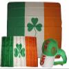 3x5 3'x5' Wholesale Set Shamrock Ireland Irish Fleece & Flag & Erin Go Bragh Hat view 1