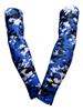 Sports Farm PAIR Compression Elbow Arm Sleeves (ADULT SMALL, ROYAL BLACK DIGI CAMO) view 1