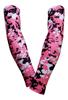 Sports Farm PAIR Compression Elbow Arm Sleeves (YOUTH LARGE, PINK BLACK DIGI CAMO) view 1
