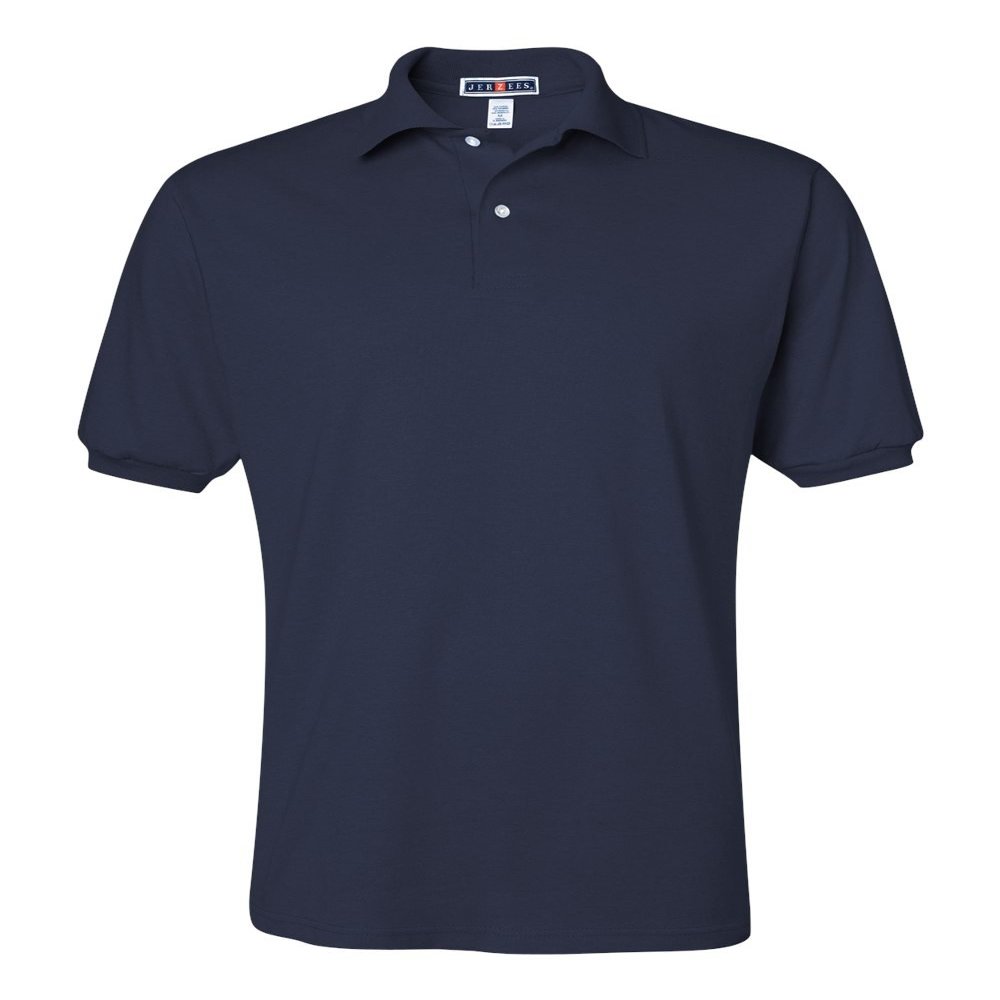 Jerzees Adult Jersey Polo with SpotShield (JNAVY) (3XLARGE)