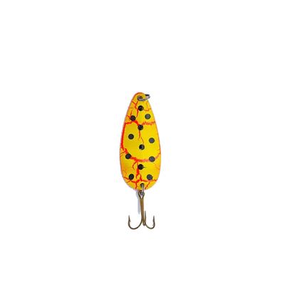 Sierra Spoons Ss 7/8 Oz Bleeding Chartreuse Black Dot Fishing-Equipment