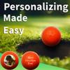 Custom Orange Golf Balls - 1 Dozen: Personalize with Your Logo or Text for a Vibrant Edge on The Fairway view 3