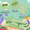 Comfecto Silicone Kids Swim Fins with Cute Sea Creature Out Sole, Short Training Fins for Lap Swimming Snorkeling, Travel Size Flippers with Mesh Bag view 2