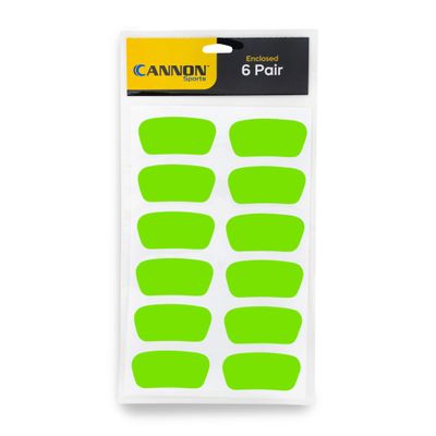 Cannon Sports Under Eye Stickers for Sports (Green, 6 Pair)