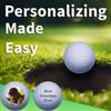 Personalized White Golf Balls - 1 Dozen with Custom Logo or Text, Made in USA, Christmas Ribbon Packaging view 3
