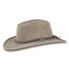 Barmah Hats Foldaway Bronco Leather Hat - Item 1060 (XXLarge, Driftwood) view 1