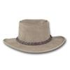 Barmah Hats Foldaway Bronco Leather Hat - Item 1060 (XXLarge, Driftwood) view 2