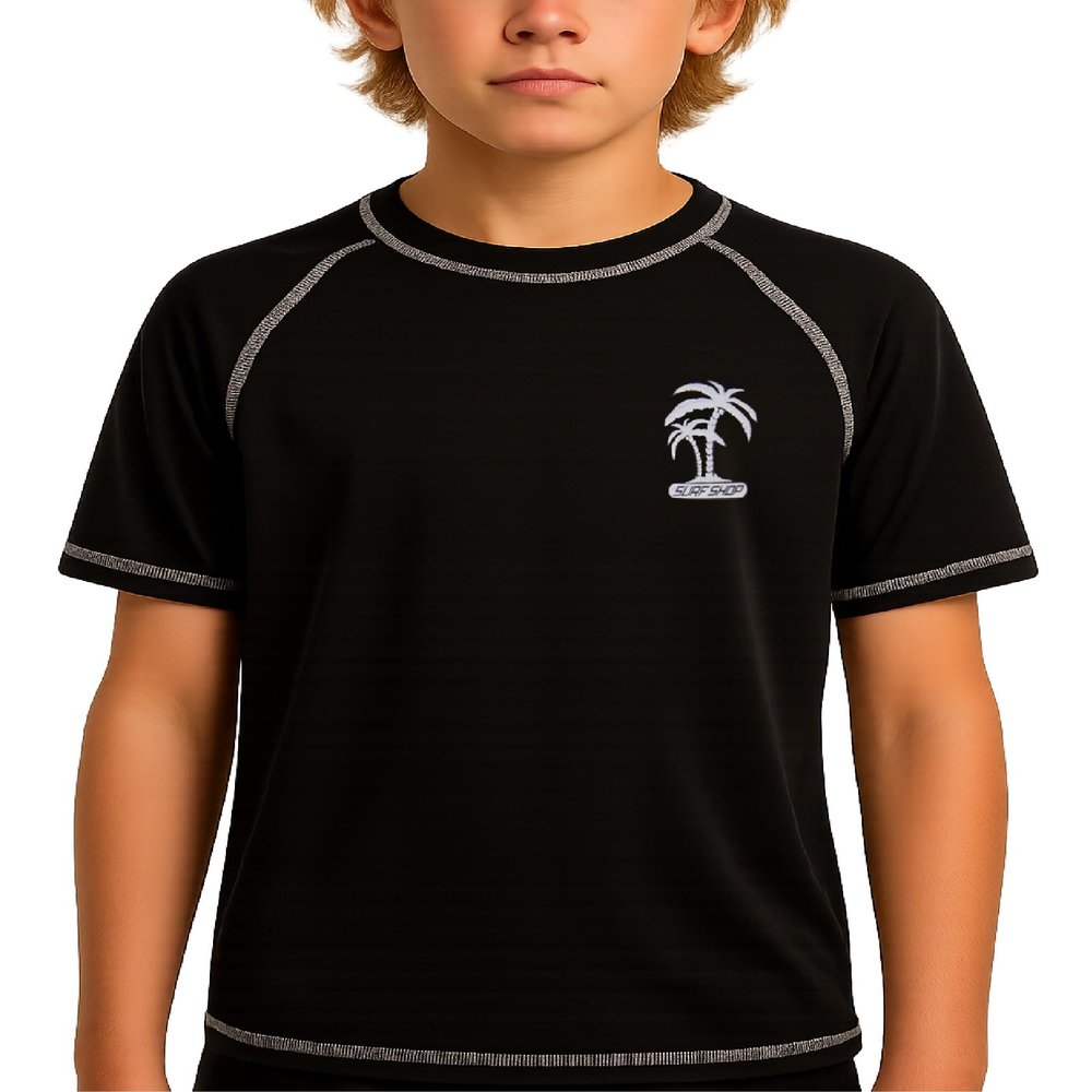 iXtreme Boys' Big Palm Tree Rash Guard, Size 3T, Black
