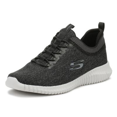 Skechers Men's Elite Flex - Hartnell, Black/Grey, 11