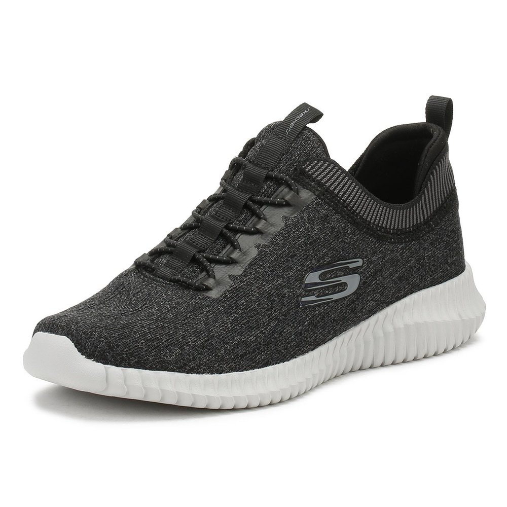 Skechers Men's Elite Flex - Hartnell, Black/Grey, 11