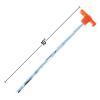 6pc ASR Outdoor Rock Tent Stake Set Bright Orange Hook Head for Hard Packed Soil view 3