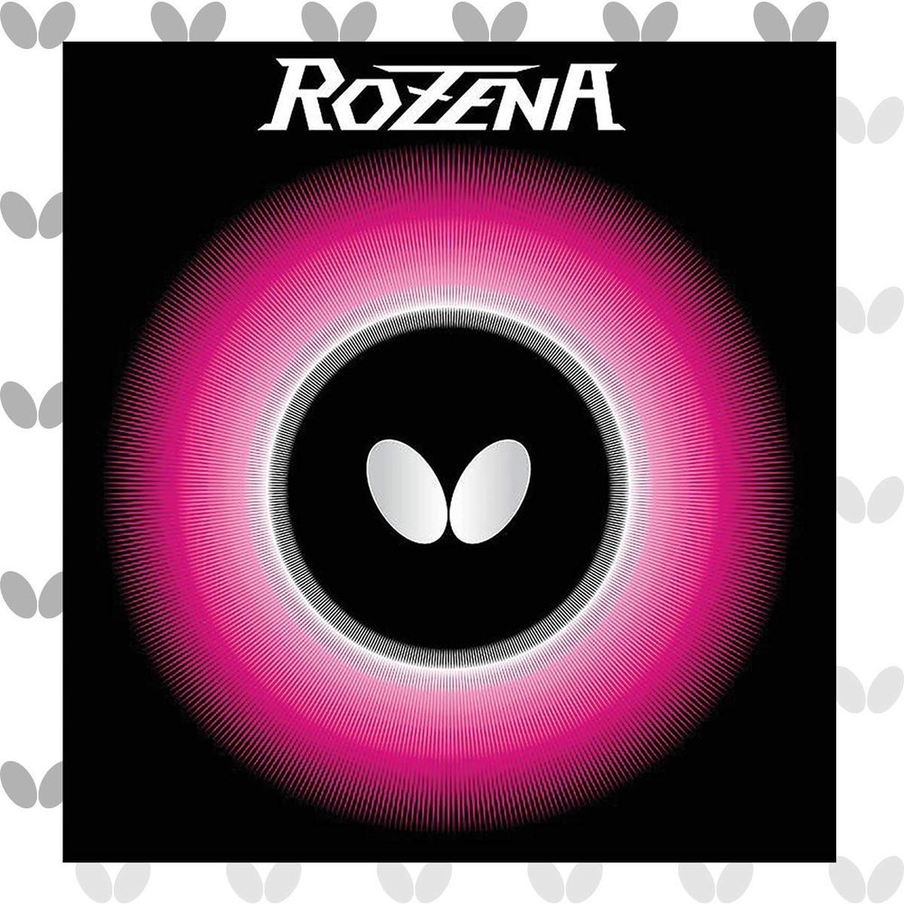 Butterfly Rozena Table Tennis Rubber - 1.7 mm, 1.9 mm, or 2.1 mm - Red or Black - 1 Inverted Table Tennis Rubber Sheet - Professional Table Tennis Rubber Table Tennis Rubber
