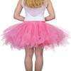 Dancina Women's Adult Vintage Petticoat Tulle Tutu Skirt [Sticker XXL],Watermelon,Plus Size view 2