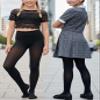 ToBeInStyle Girl's Girls Opaque Tights - Black - L view 4