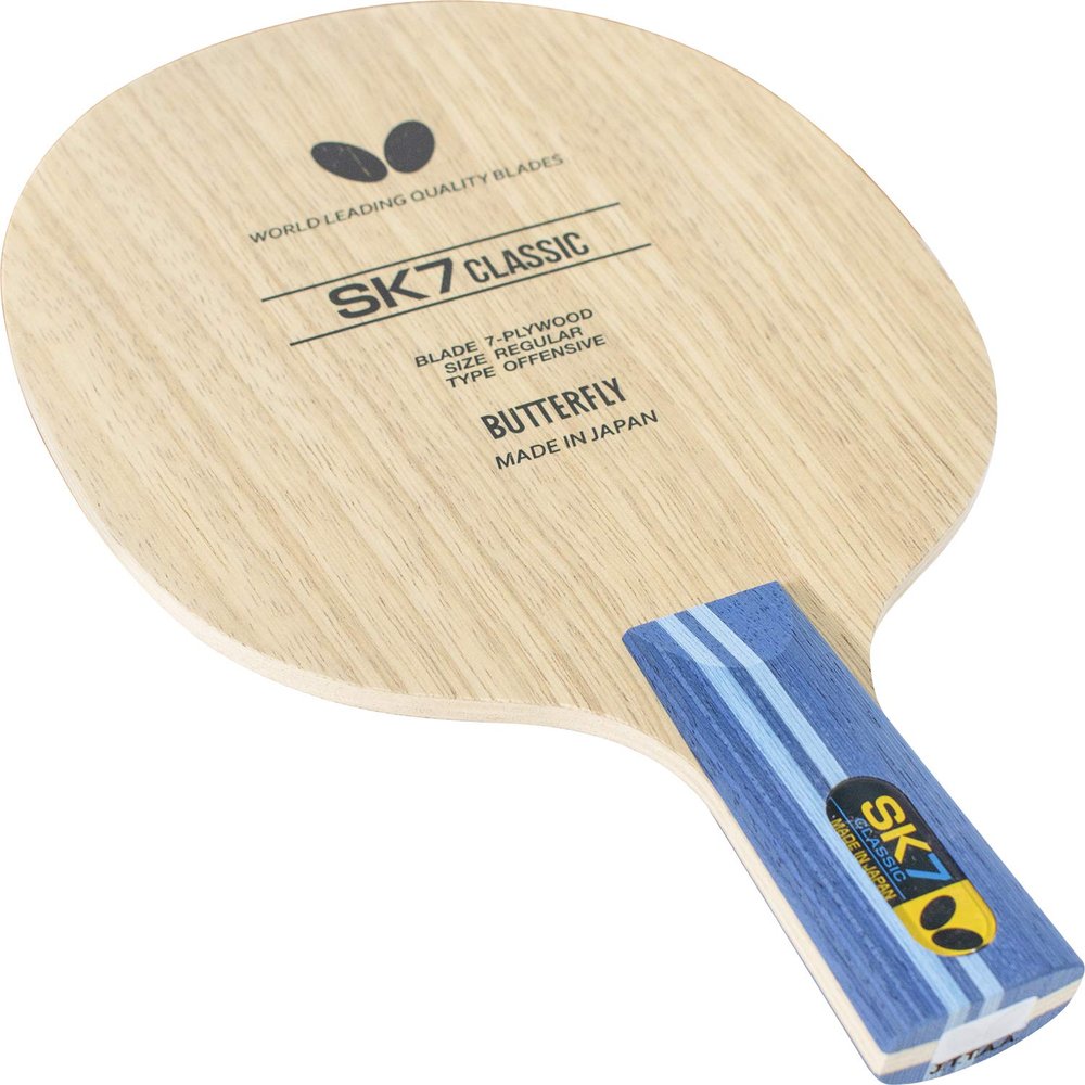SK7 Classic CS Blade - Butterfly Table Tennis Blade - 7-ply All-Wood Blade - SK7 Classic CS Blade - Professional Table Tennis Blade - CS Handle Type - Made in Japan
