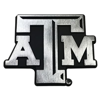 Collegiate Metal Auto Emblem (New Brushed Matte Style) (Texas A&M)