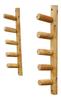 5-Slot Paddle/Fishing Pole Log Rack, Heavy Duty Wall Mounted Fishing Rod Holders, Vertical Wall Rods Holder, Fish Rod Racks, Pole Holders for Garage Organizer, Fish Rods Storage Rack - Natural view 1