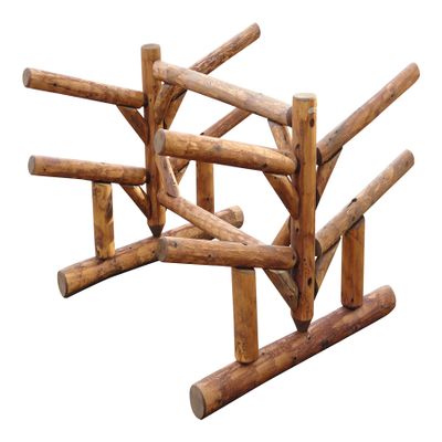 4-Place Paddle Board Log Rack, Freestanding Surfboard Stand, SUP Paddle Board Storage Rack, Surfboard Racks, Heavy Duty SUP Paddles Sport Outdoor Holder, Surf Boards Stand Racks - Canyon Brown