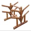 4-Place Paddle Board Log Rack, Freestanding Surfboard Stand, SUP Paddle Board Storage Rack, Surfboard Racks, Heavy Duty SUP Paddles Sport Outdoor Holder, Surf Boards Stand Racks - Canyon Brown view 1