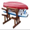 4-Place Paddle Board Log Rack, Freestanding Surfboard Stand, SUP Paddle Board Storage Rack, Surfboard Racks, Heavy Duty SUP Paddles Sport Outdoor Holder, Surf Boards Stand Racks - Canyon Brown view 4