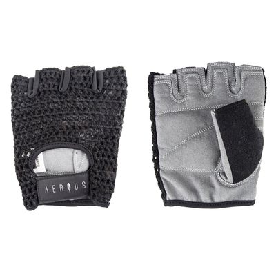 AERIUS Retro Mesh Short Finger Cycling Gloves - SO-392 (Black - S)